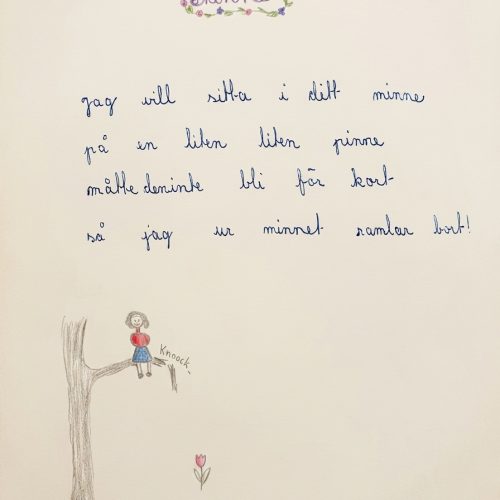 4-4 Birgit i mitt poesialbum 1956